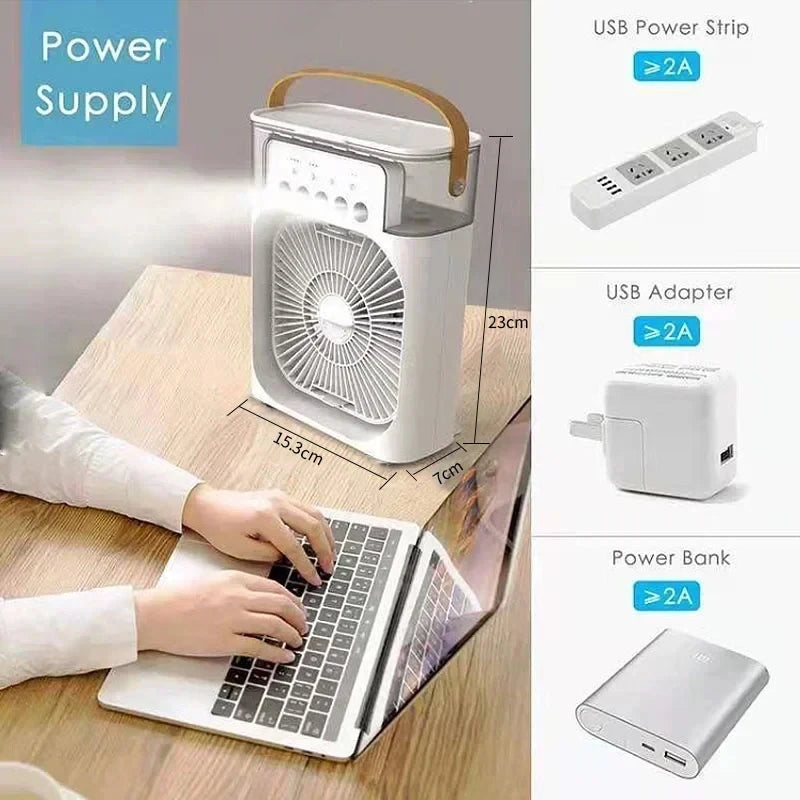 Portable 3-in-1 Air Cooling Fan